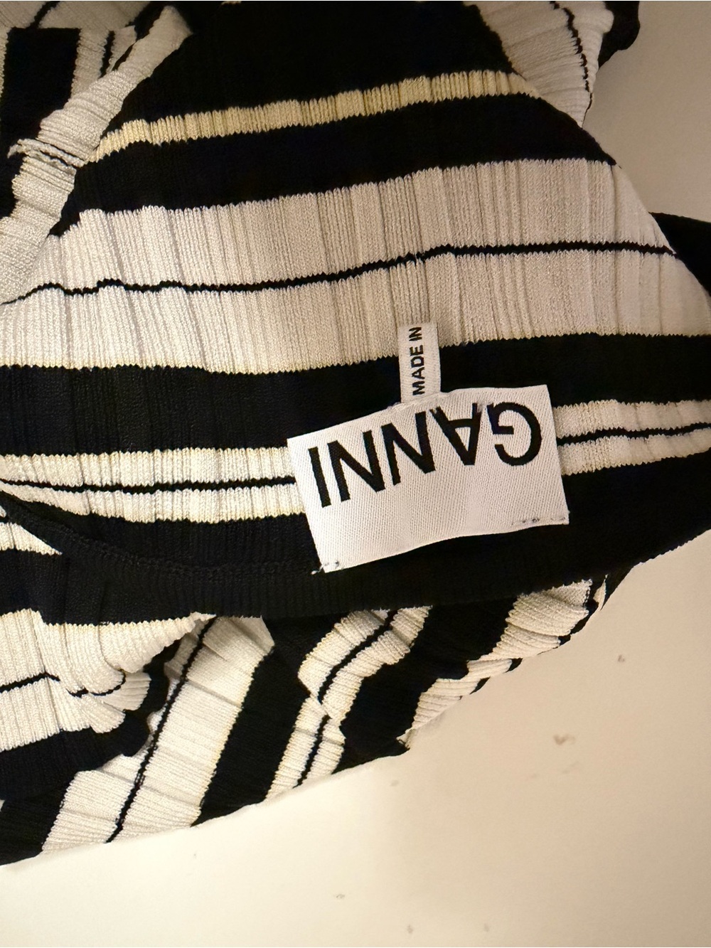 Ganni Future Rib Halterneck Top - Picture 5 of 6